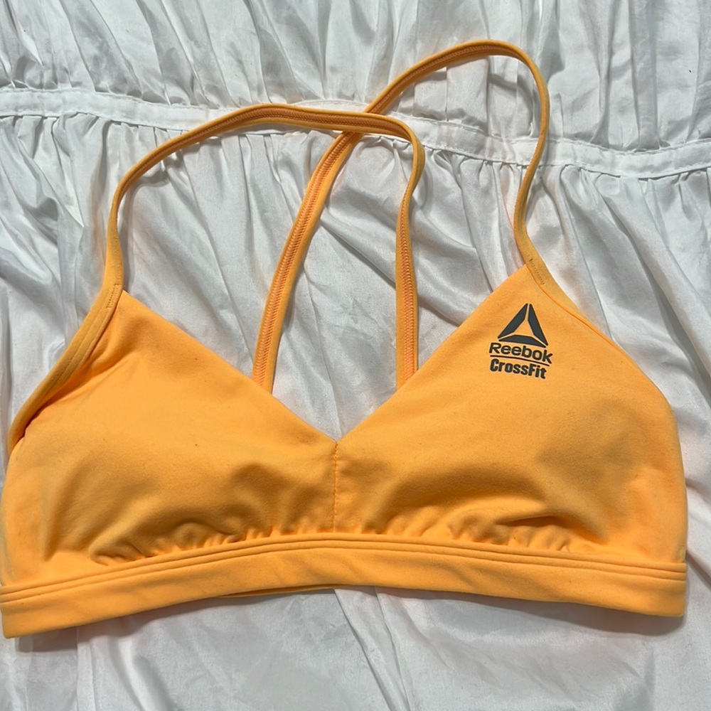 Reebok CrossFit sports bra. Neon orange.